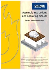 ORTNER 1 Assembly Instructions And Operating Manual