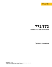 Fluke 772 Calibration Manual