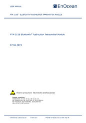 EnOcean PTM 215B User Manual