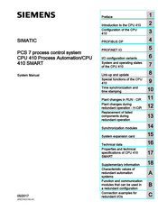 Siemens SIMATIC CPU 410 System Manual