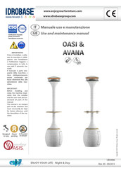 IDROBASE Enjoy Your Life AVANA Use And Maintenance Manual