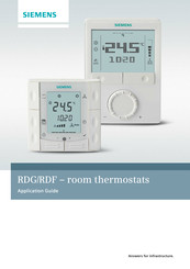 Siemens RDU340 Series Application Manual