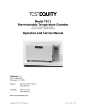 TestEquity TEC1 Operation And Service Manual