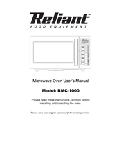 Reliant RMC-1000 User Manual