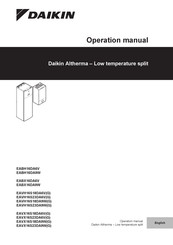 Daikin Altherma
EAVX16S18DA6V(G) Operation Manual