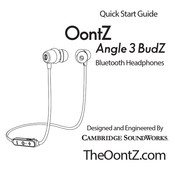 Oontz Angle 3 BudZ Quick Start Manual
