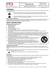 PDi PDI-P19LCDC Manual