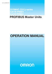 Omron SYSMAC CS1W-PRM21 Operation Manual