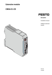 Festo CMGA-E1-CO Installation Manual
