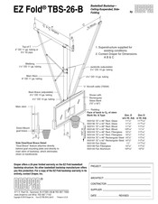 draper EZ Fold TBS-26-B Manual