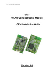 tellus S103 Installation Manual
