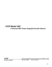 CCR 400 Manual