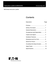 Eaton HMI04CU Instruction Leaflet