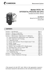 Cameron Barton 199 User Manual