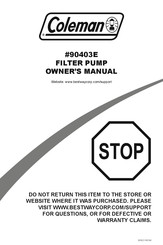 Coleman 90403E Owner's Manual