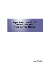 Ricoh PB3150 Field Service Manual