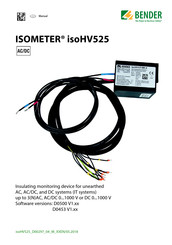 Bender ISOMETER isoHV525 Manual