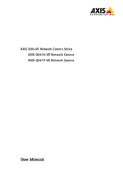 Axis Q36-VE series User Manual
