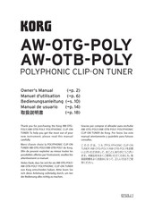 Korg AW-OTG-POLY Owner's Manual