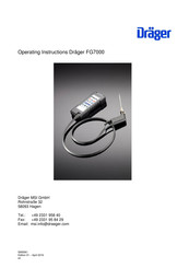 Dräger FG7000 Operating Instructions Manual