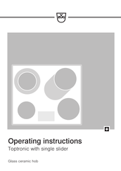 V-ZUG GK45TEBS.1F Operating Instructions Manual