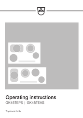 V-ZUG Toptronic GK45TEASU Operating Instructions Manual