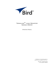 BIRD Termaline 8932-115 Operation Manual
