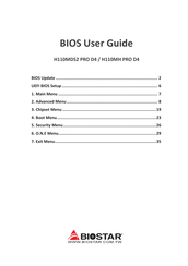 Biostar H110MH PRO D4 Bios User Manual