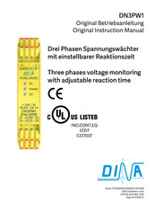 DINA DN3PW1 Original Instruction Manual