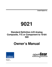 Cobalt Digital Inc 9021 Owner's Manual