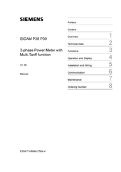 Siemens SICAM P38 Manual