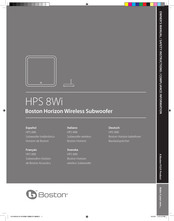 Boston Horizon HPS 8Wi Owner's Manual