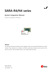 Ublox SARA-R4 Series System Integration Manual