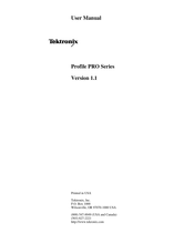Tektronix Profile Pro III User Manual