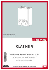 Ariston CLAS HE R Installation And Servicing Instructions
