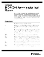 National Instruments SCC-ACC01 User Manual