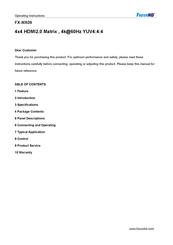 foxunhd FX-MX09 Operating Instructions Manual