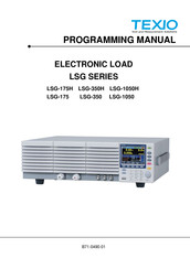 TEXIO LSG-350H Programming Manual