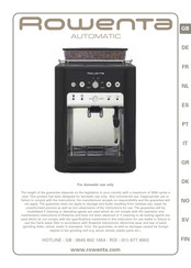 Rowenta Coffee Maker User Manuals 
