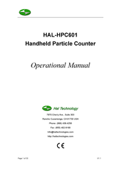 Hal Technology HAL-HPC601 Operational Manual