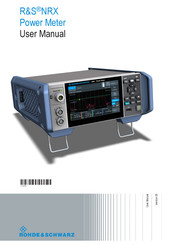 R&S NRX-B8 User Manual