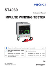 Hioki ST4030 Instruction Manual