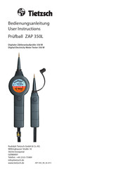 Tietzsch ZAP 350L User Instructions