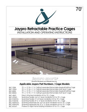 Jaypro Sports BBC-700B Installation And Operating Instructions Manual