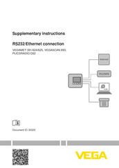Vega VEGASCAN 693 Supplementary Instructions Manual