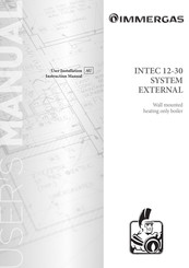 Immergas INTEC 12 System External Installation Instructions Manual