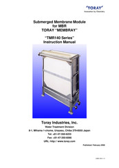 Toray TMR140-050S Instruction Manual