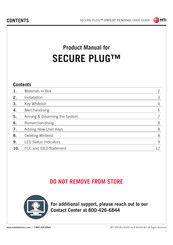 MTI SECURE PLUG 165-00645 Product Manual