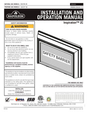napoleon GDIZCP-SB Installation And Operation Manual