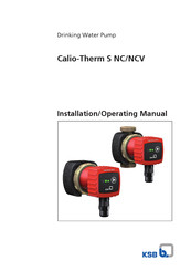 KSB Calio-Therm S NC Installation & Operating Manual